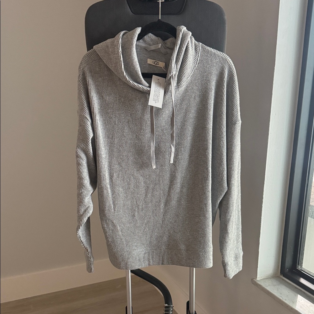 UGG Kyree Rib Knit Hoodie Size Large